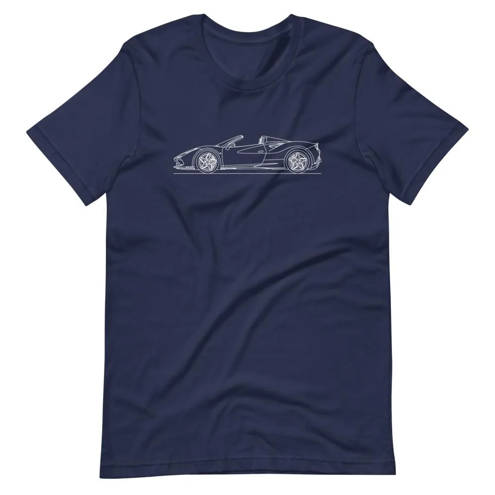 Ferrari F8 Tributo Spider silhouette T-shirt