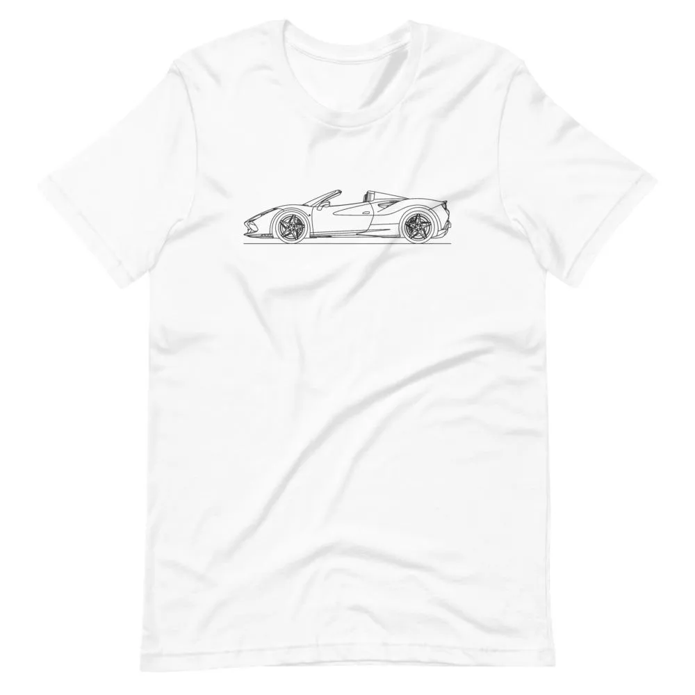 Ferrari F8 Tributo Spider silhouette T-shirt