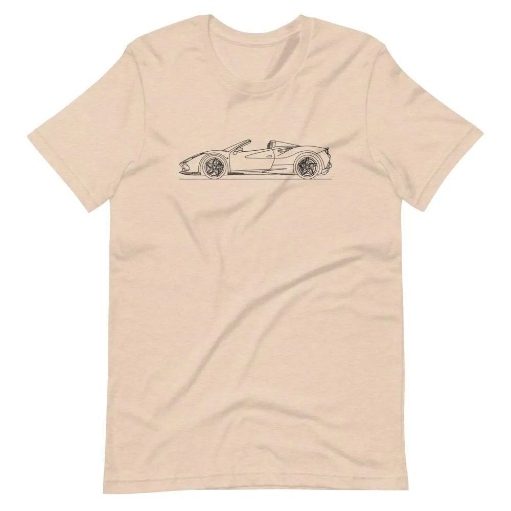 Ferrari F8 Tributo Spider silhouette T-shirt