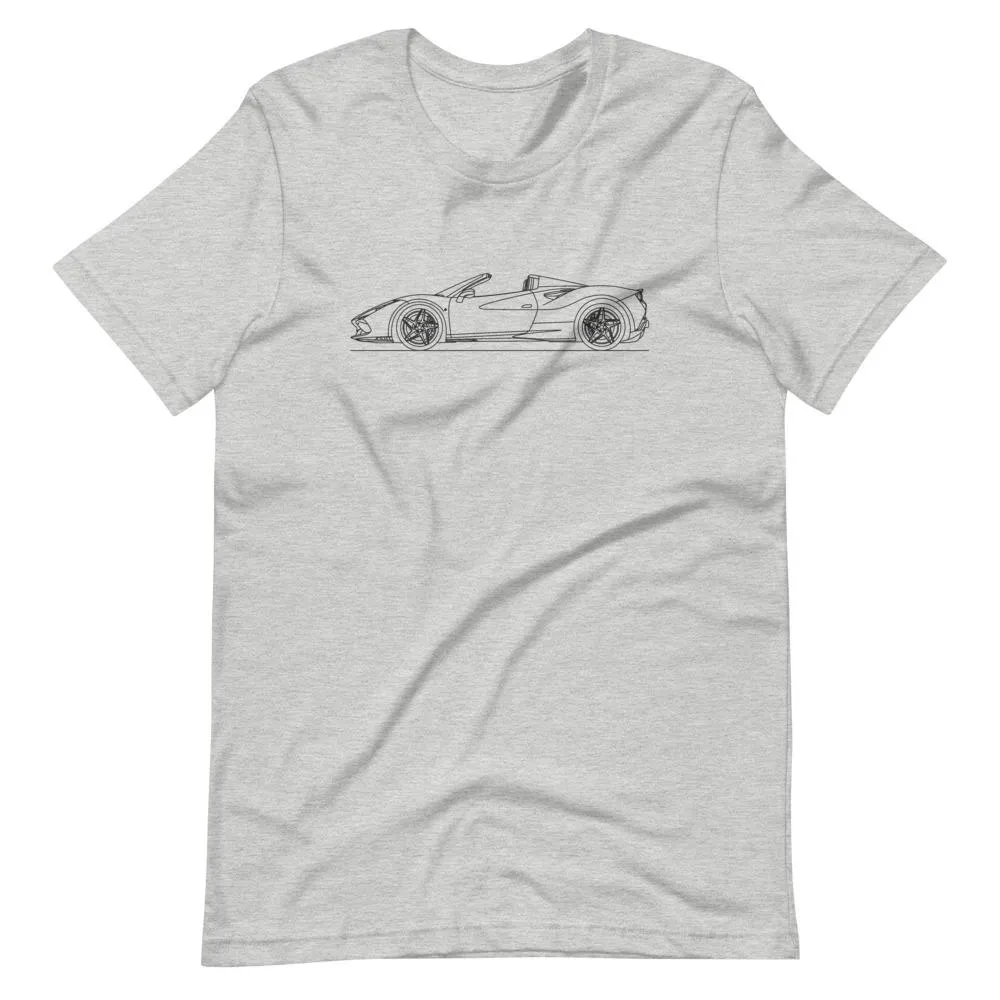 Ferrari F8 Tributo Spider silhouette T-shirt