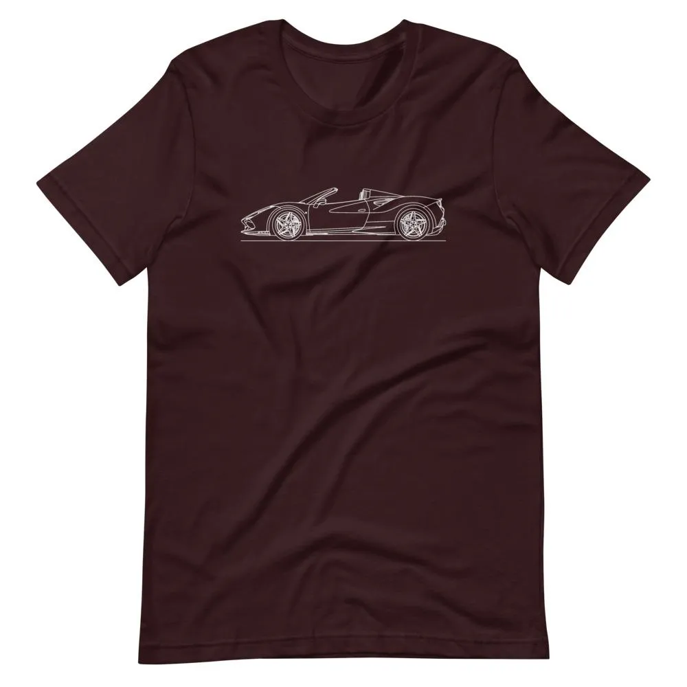 Ferrari F8 Tributo Spider silhouette T-shirt