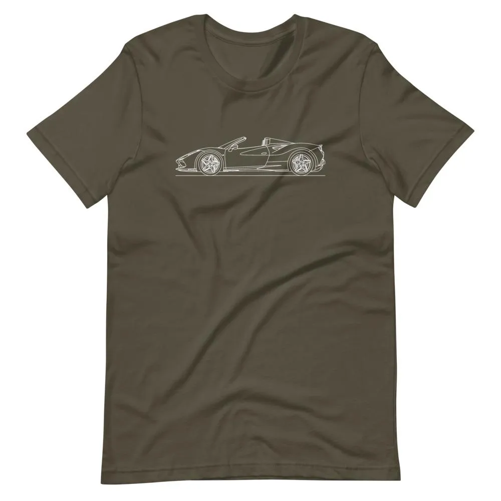 Ferrari F8 Tributo Spider silhouette T-shirt
