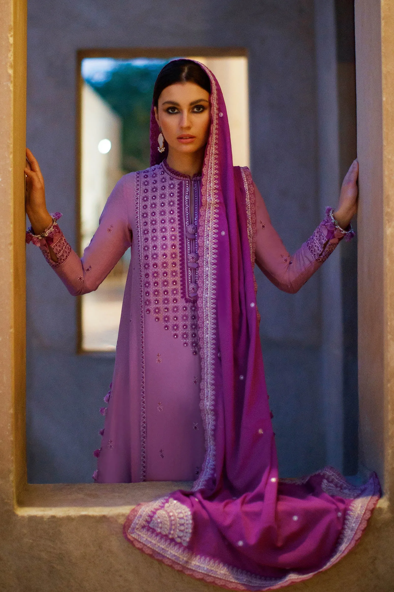 FEZEH (ZL22-02 B) | Zaha Summer Lawn Collection 2022 | Unstitched Embroidered Lawn Suits