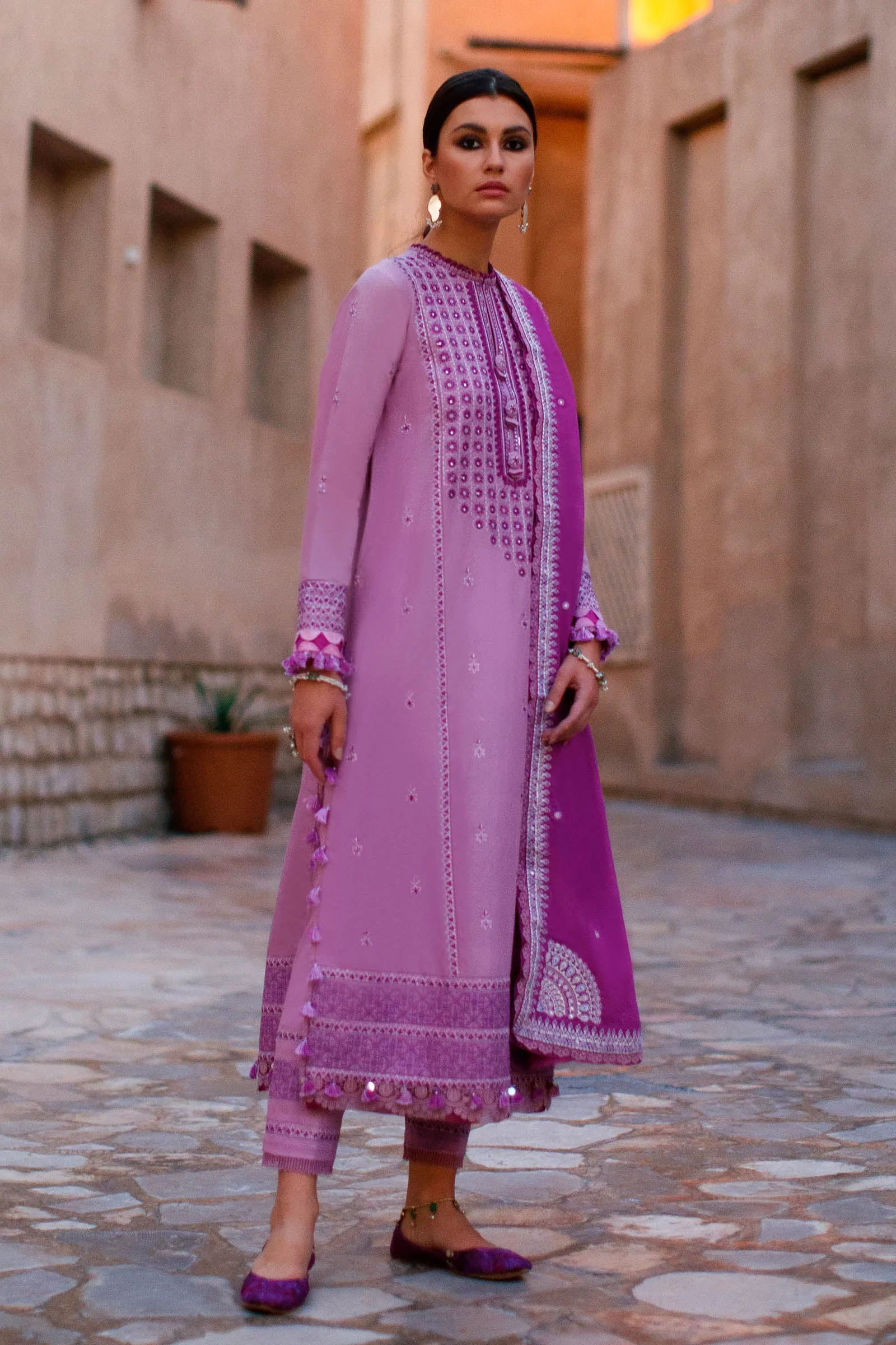 FEZEH (ZL22-02 B) | Zaha Summer Lawn Collection 2022 | Unstitched Embroidered Lawn Suits
