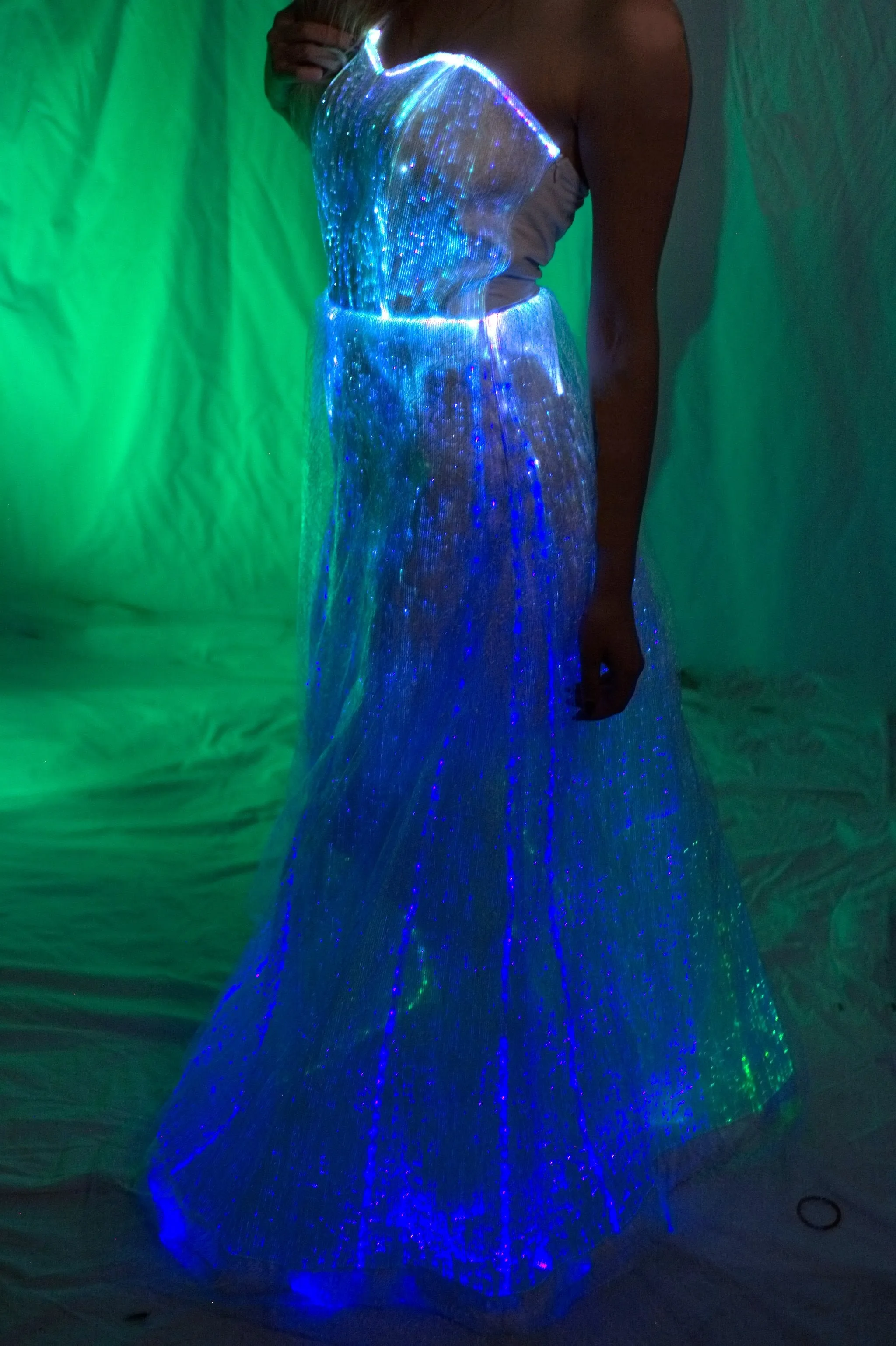 Fiber Optic Wedding Dress
