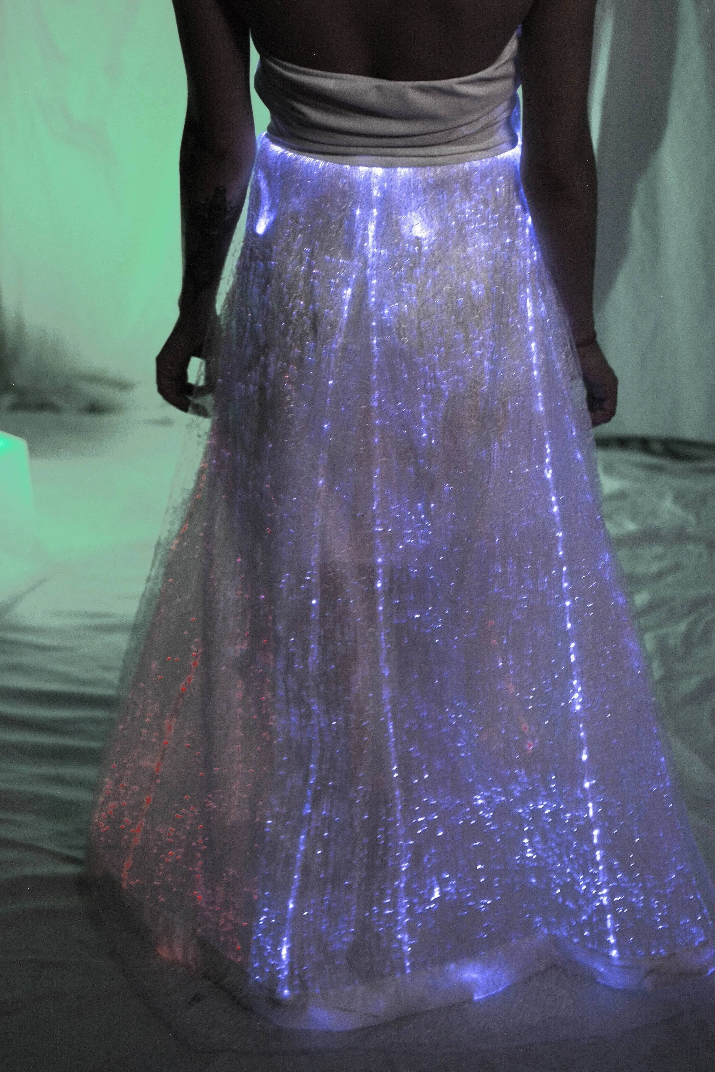 Fiber Optic Wedding Dress