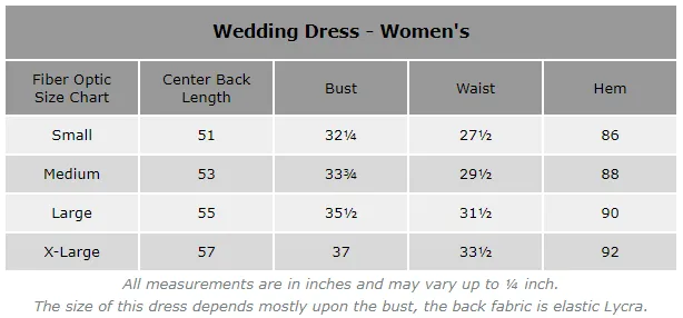 Fiber Optic Wedding Dress