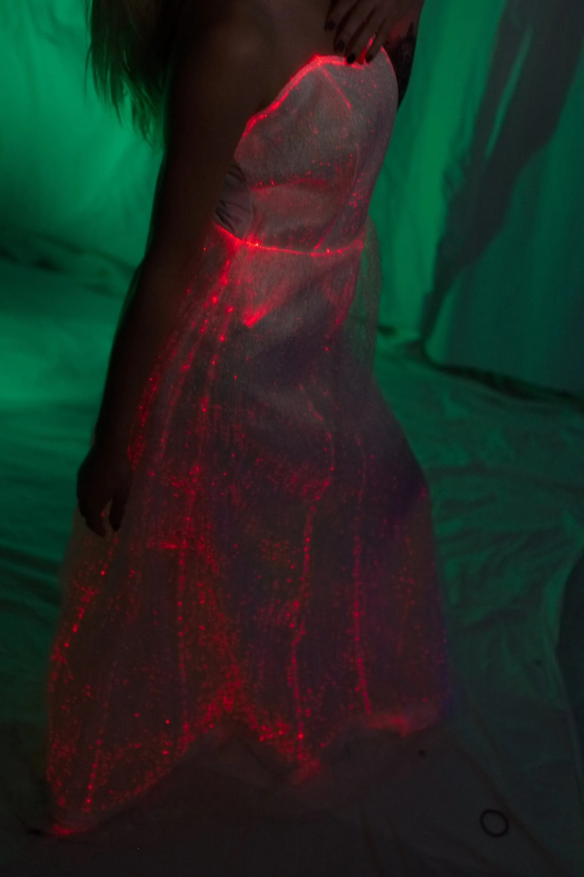 Fiber Optic Wedding Dress