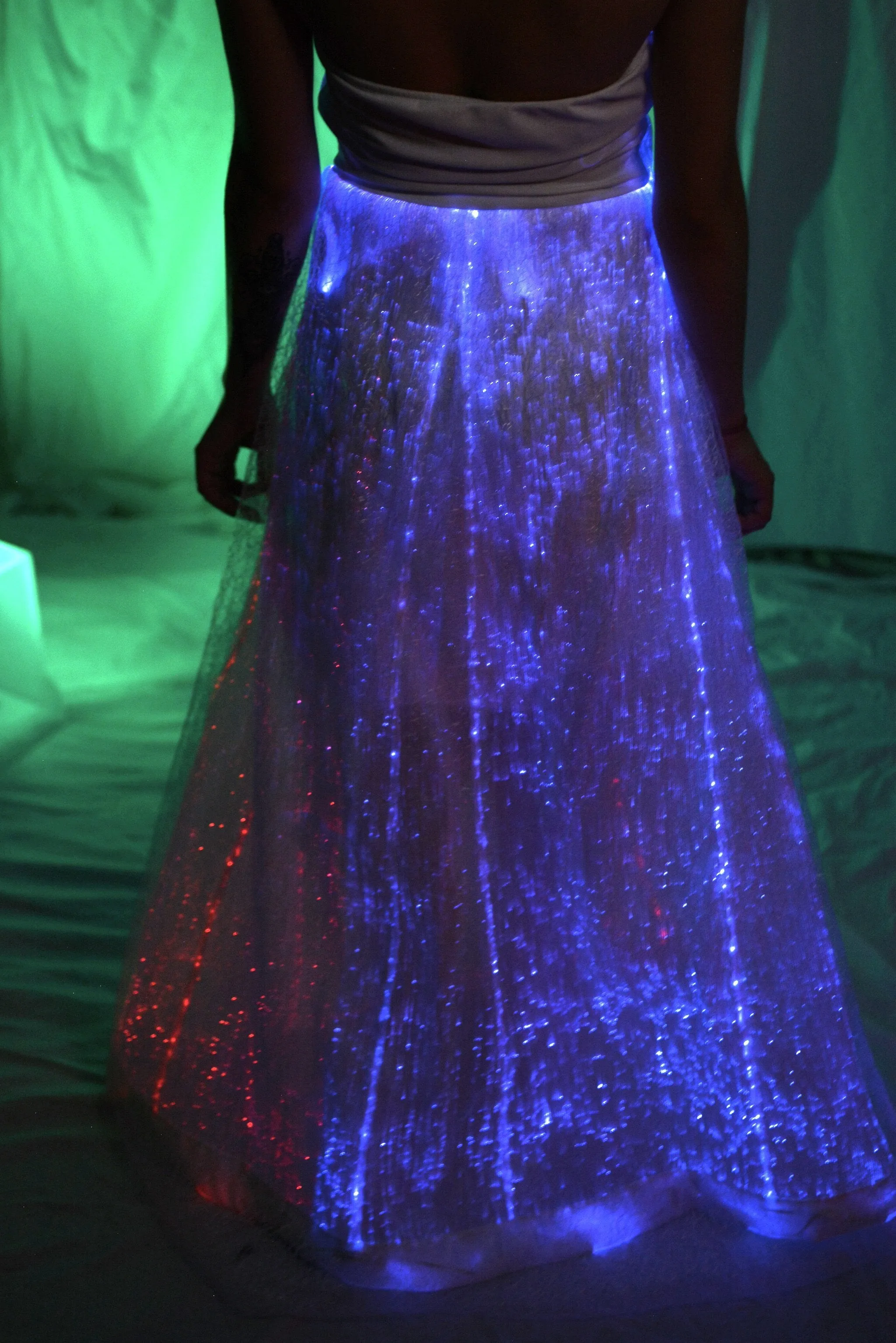 Fiber Optic Wedding Dress