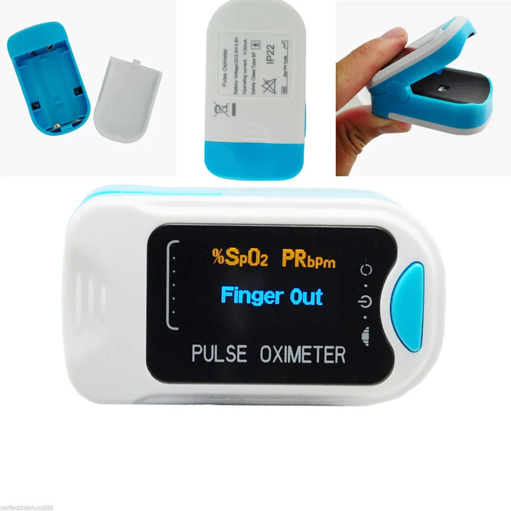 Finger Pulse SPO2 PR Monitor Blood Oxygen Oximeter