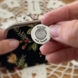 Fingerprint Remembrance Coin Sterling Silver Pocket Token
