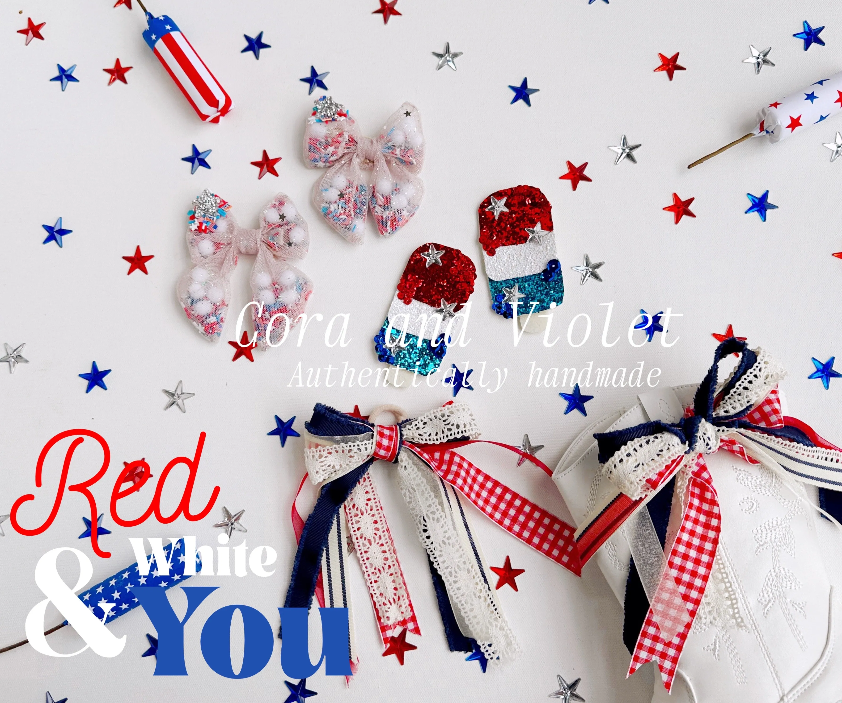 Firecracker luxe hairclips-EXPRESS