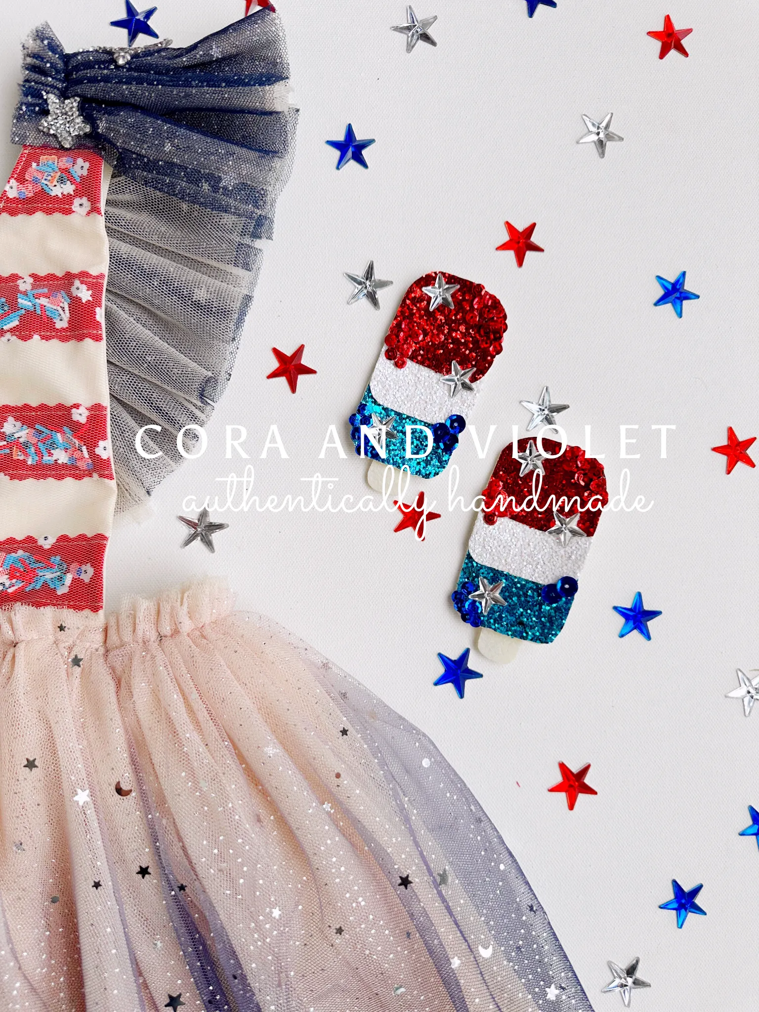 Firecracker luxe hairclips-EXPRESS