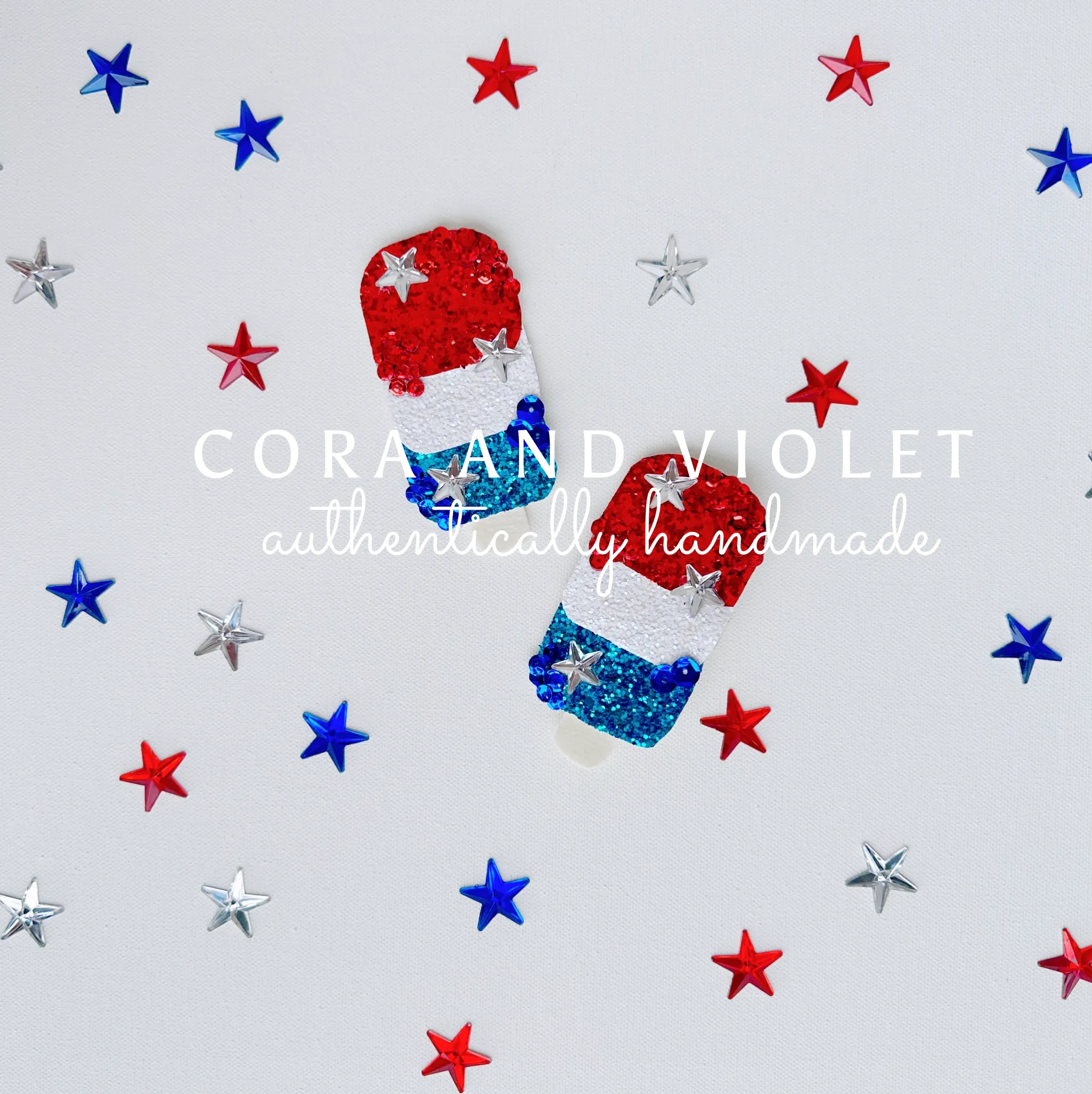 Firecracker luxe hairclips-EXPRESS