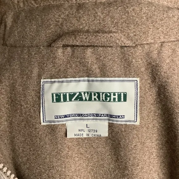 FITZ-WRIGHT Vintage Fur Accented Hooded Cream Parka