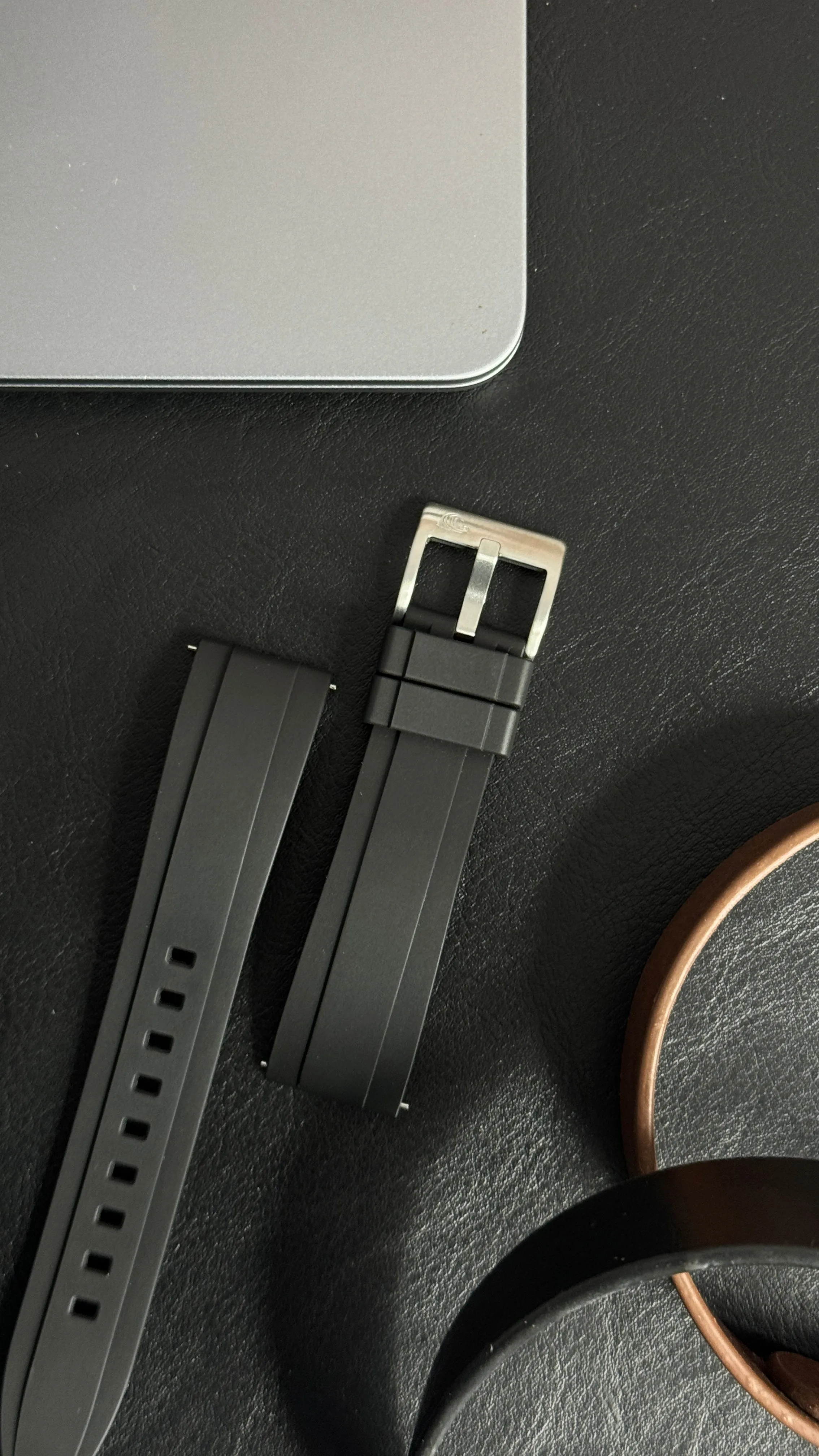 FKM Black Quick Release Rubber Strap – 20mm by Coromandel Watch Co