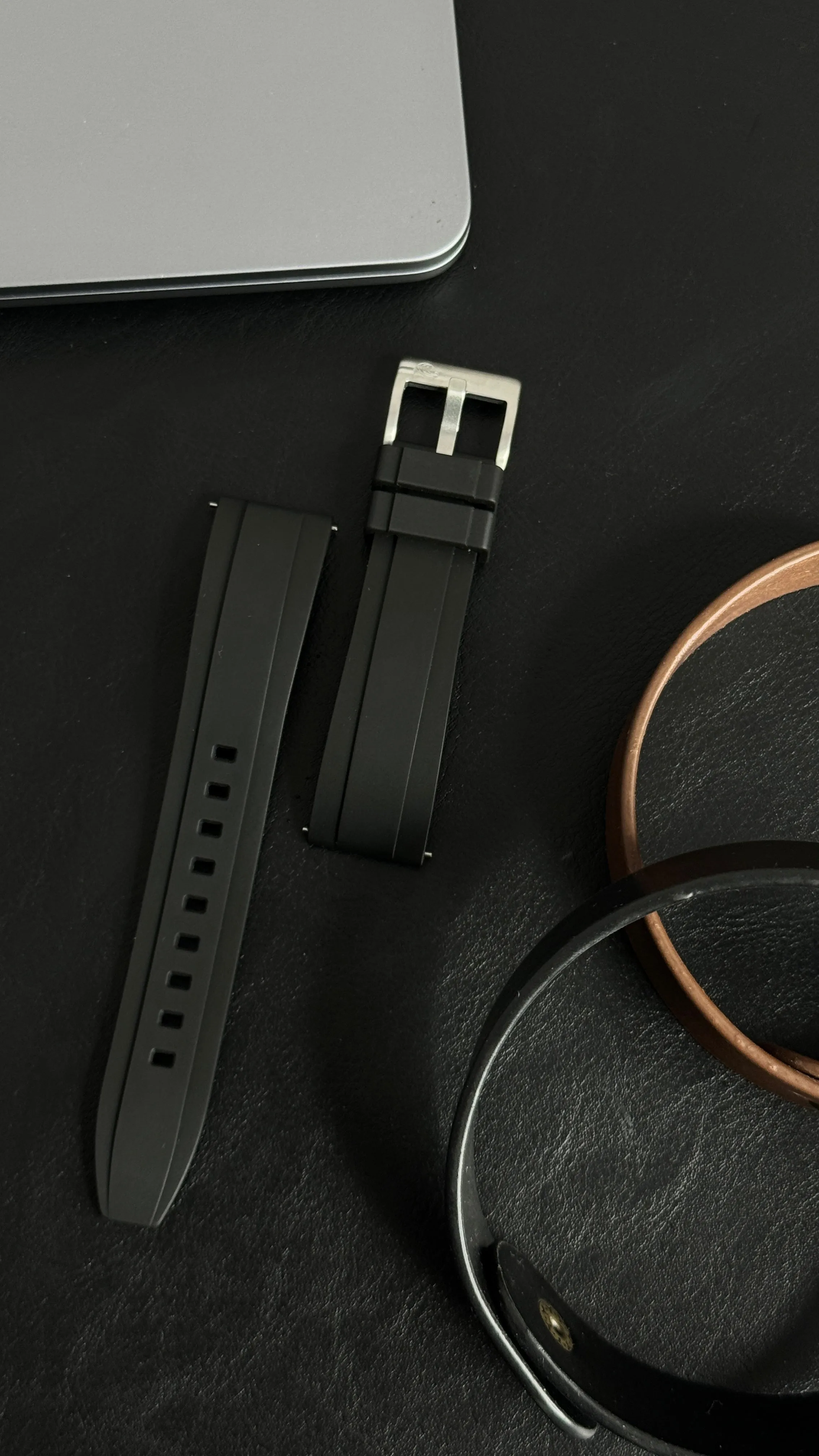 FKM Black Quick Release Rubber Strap – 20mm by Coromandel Watch Co