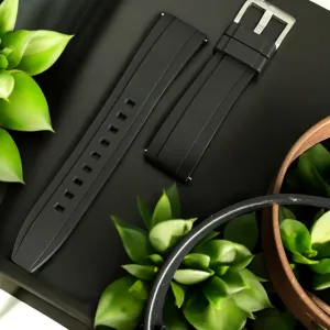 FKM Black Quick Release Rubber Strap – 20mm by Coromandel Watch Co