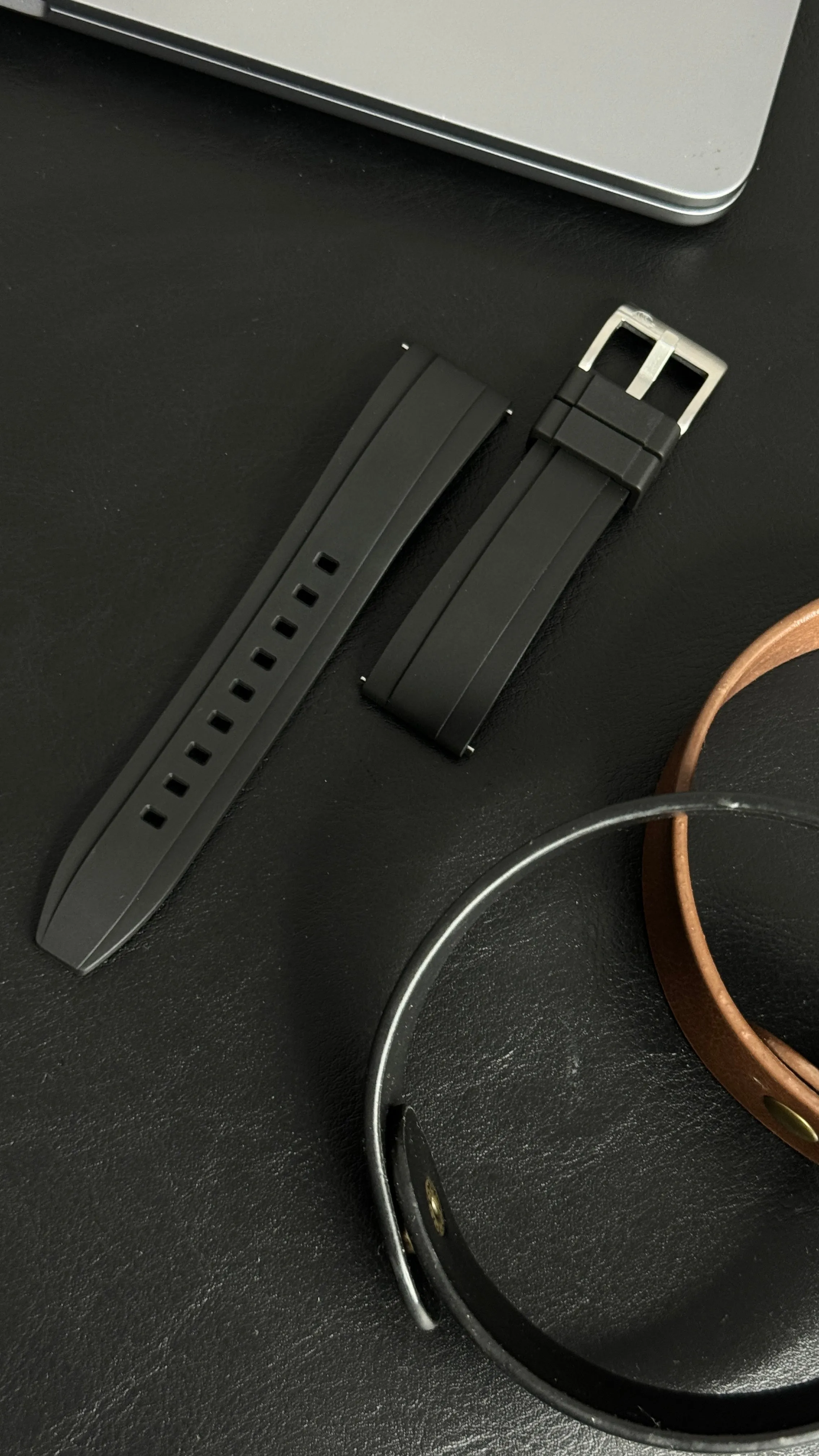 FKM Black Quick Release Rubber Strap – 20mm by Coromandel Watch Co