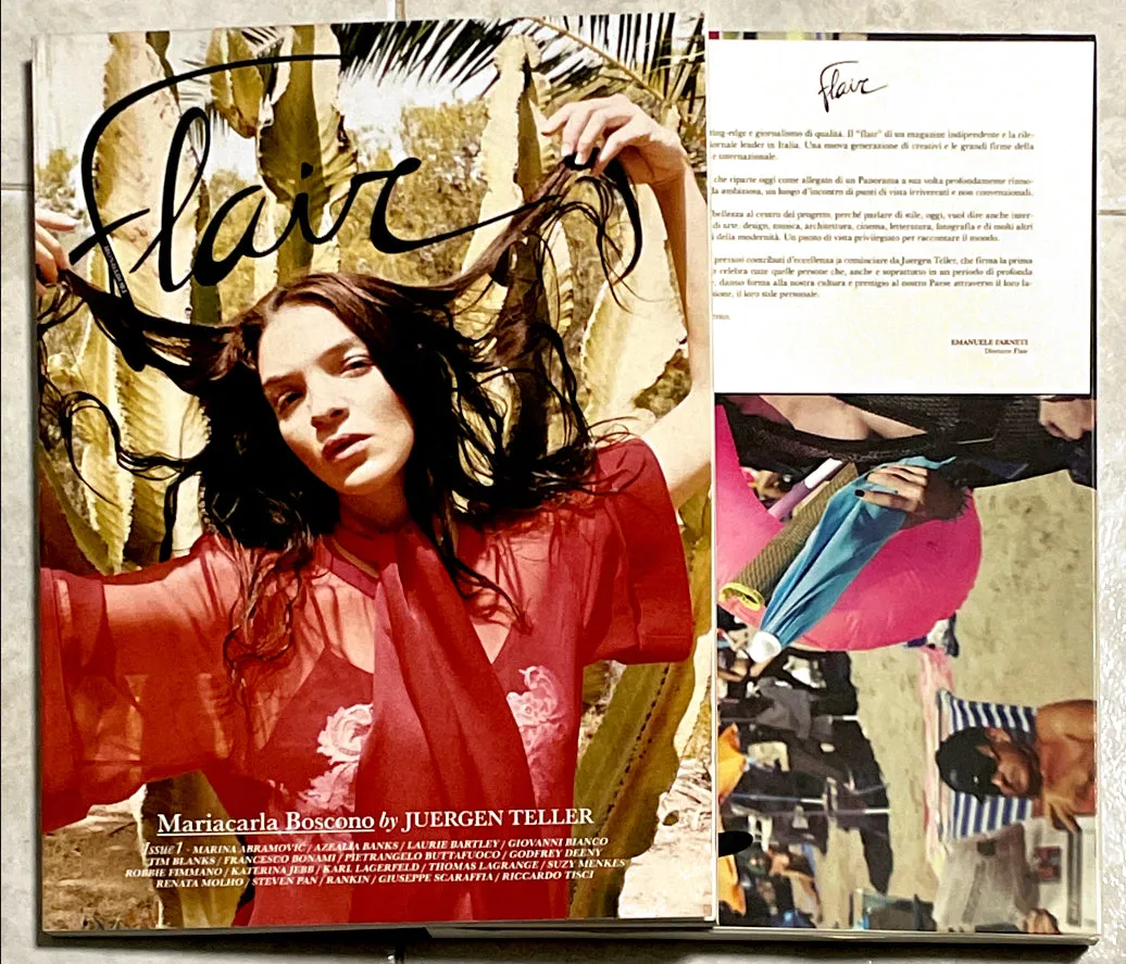 FLAIR Italia Magazine ISSUE 1 In Original Box MARIACARLA BOSCONO Juergen Teller