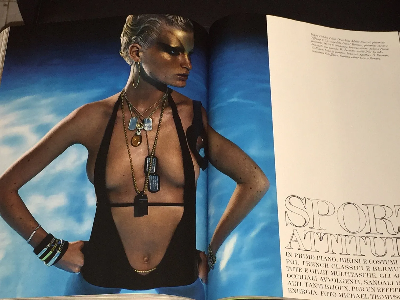 FLAIR Italia Magazine June 2004 GUINEVERE VAN SEENUS Jessica Miller CAROLINE WINDBERG