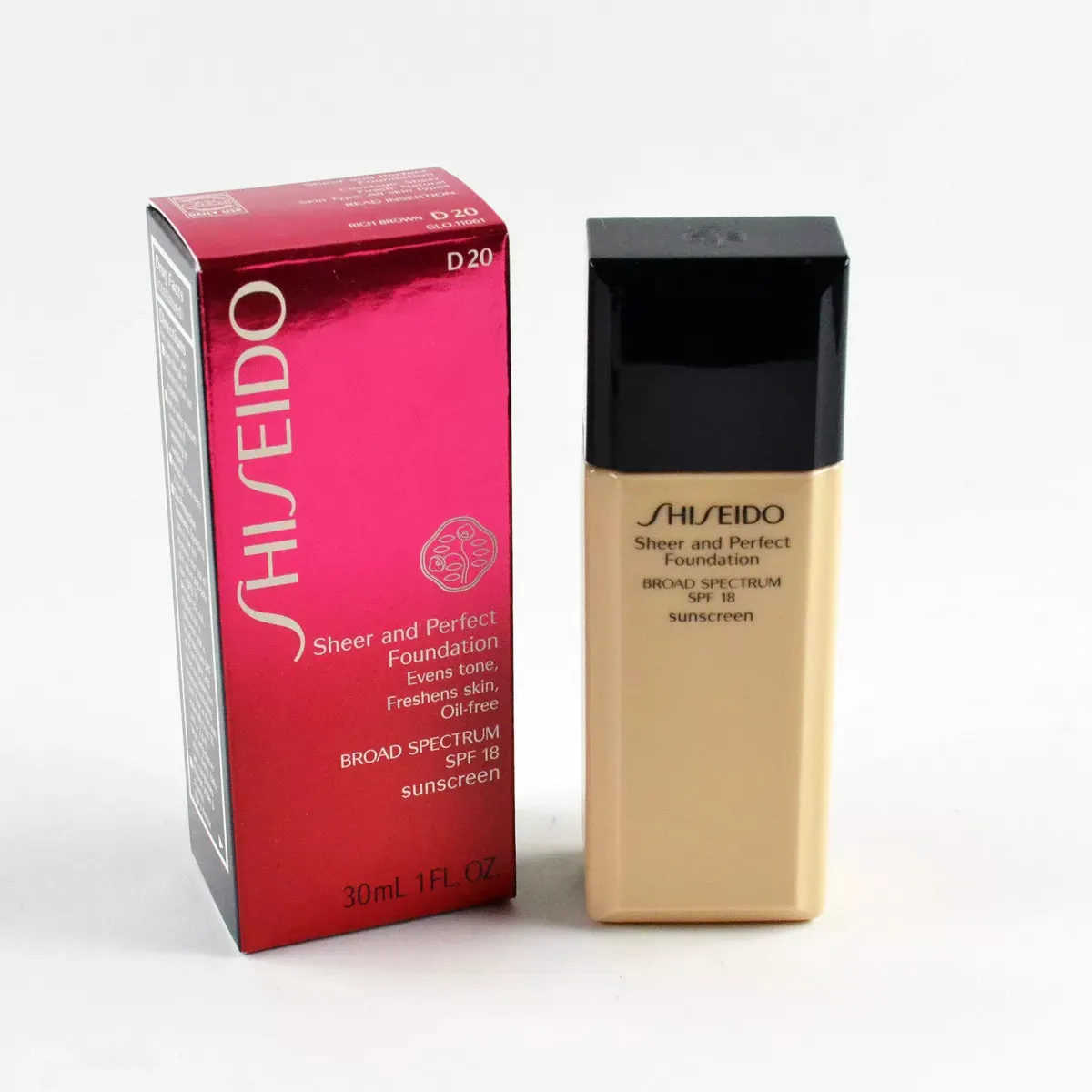 🎉Flawless Finish Awaits: Shiseido’s Sheer & Perfect Foundation D20 Lot #4402 - (36 units)