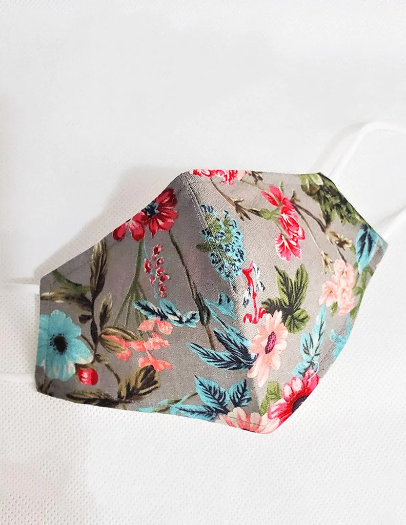 Floral Cotton Face Mask (Vintage)