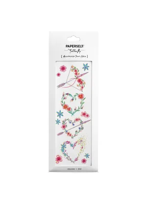 Floral Love Metallic Temporary Tattoo