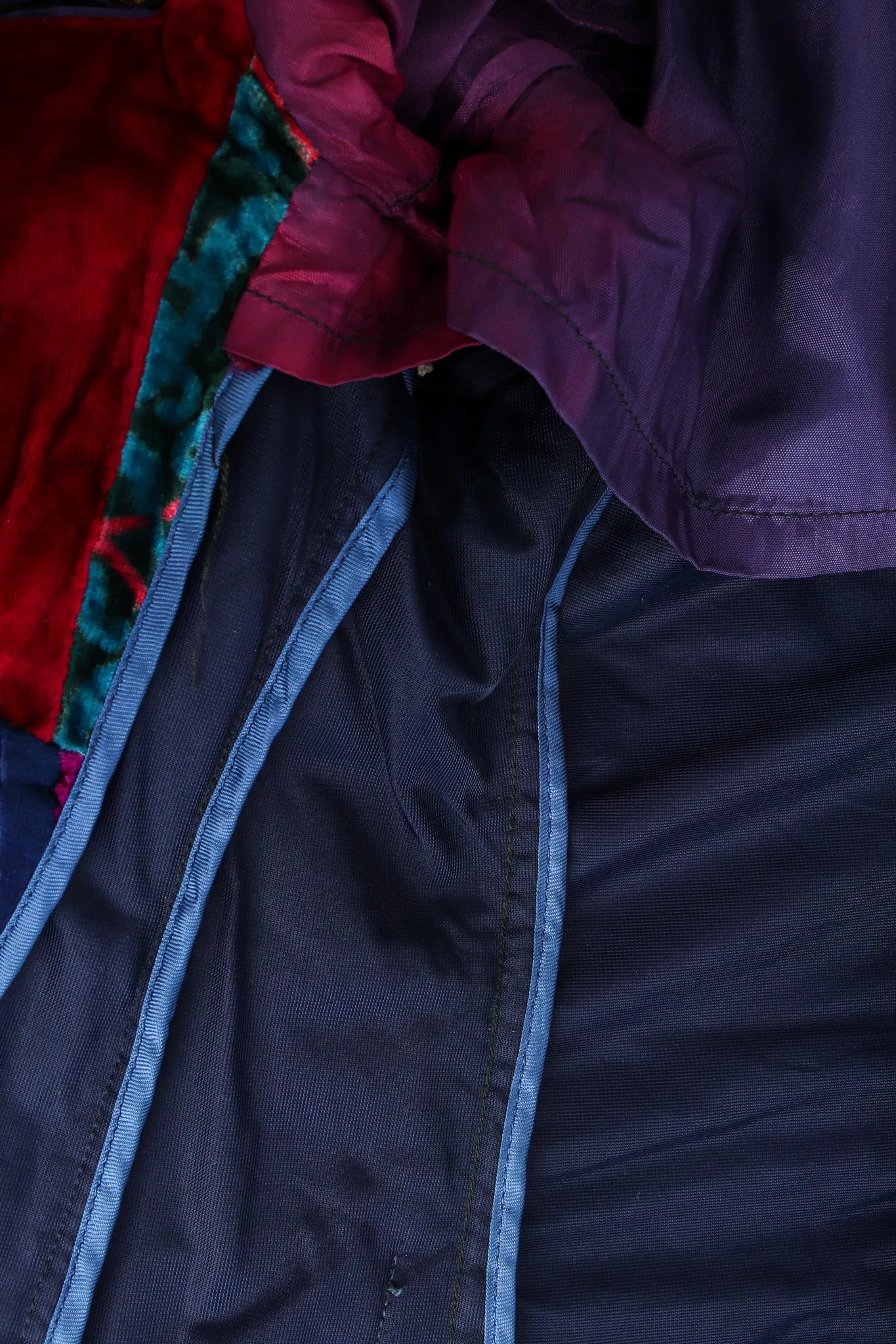 Floral Patchwork Velvet Blazer