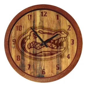 Florida Gators: Branded "Faux" Barrel Top Wall Clock