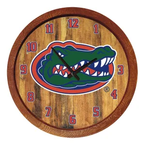 Florida Gators: "Faux" Barrel Top Wall Clock