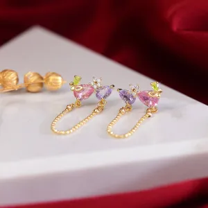 Flower Butterfly Earrings - Brooklyn