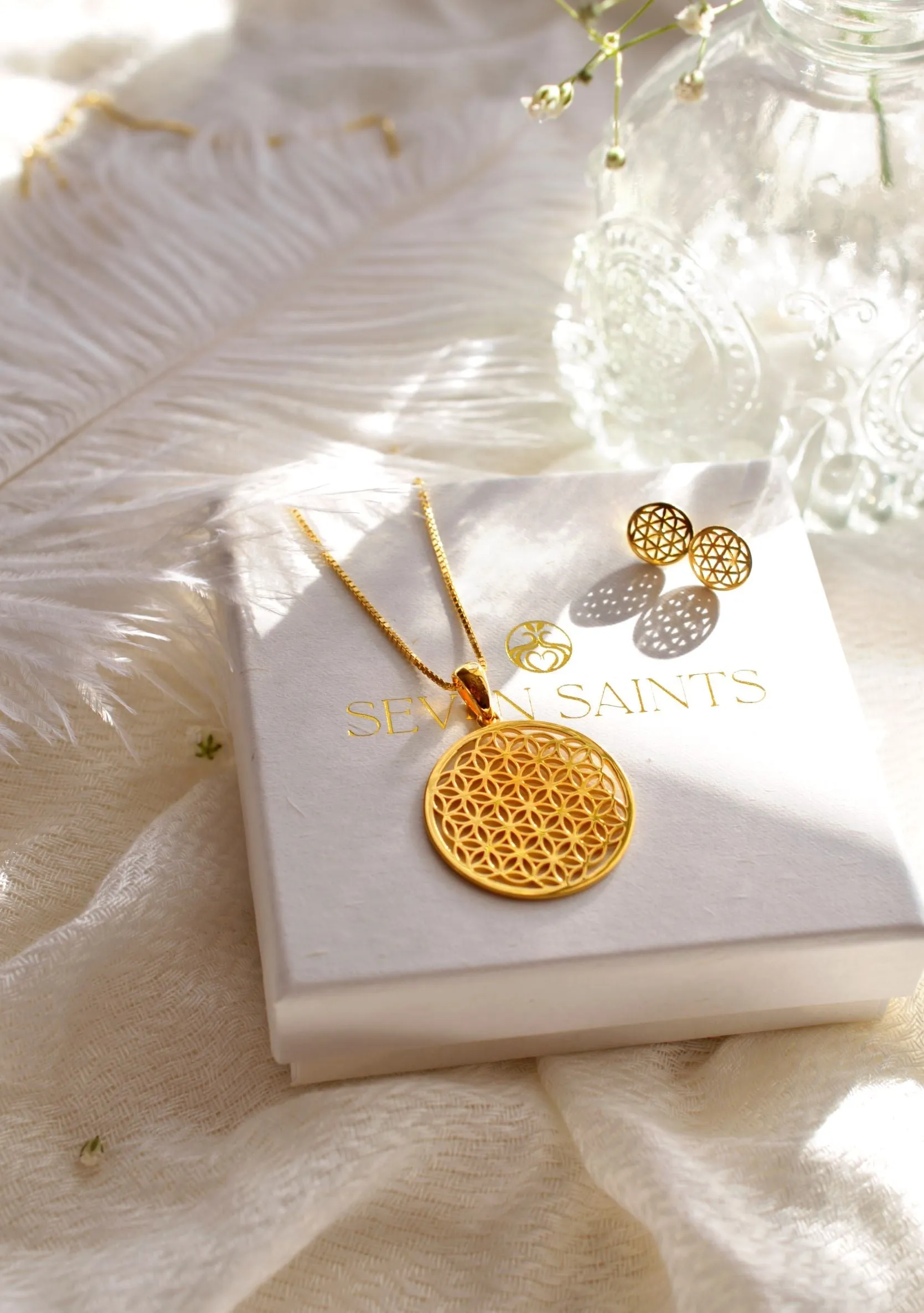 Flower of Life Protection Jewelry Set