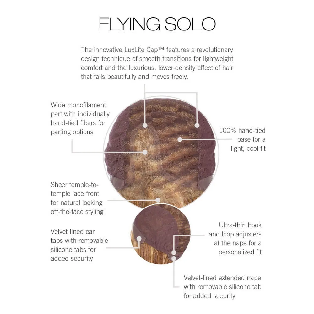 Flying Solo by Raquel Welch (Hand Tied-Lace Front-Mono Part Wig)