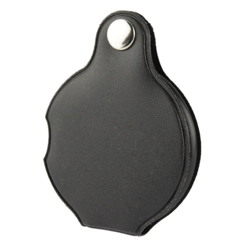 FoldOut Pocket Magnifier with Leather Case - 5x Magnification 50mm Diameter