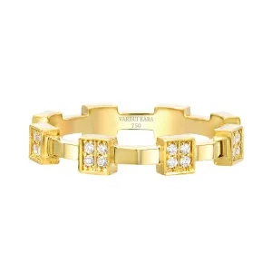 Fortress Petite Diamond Ring
