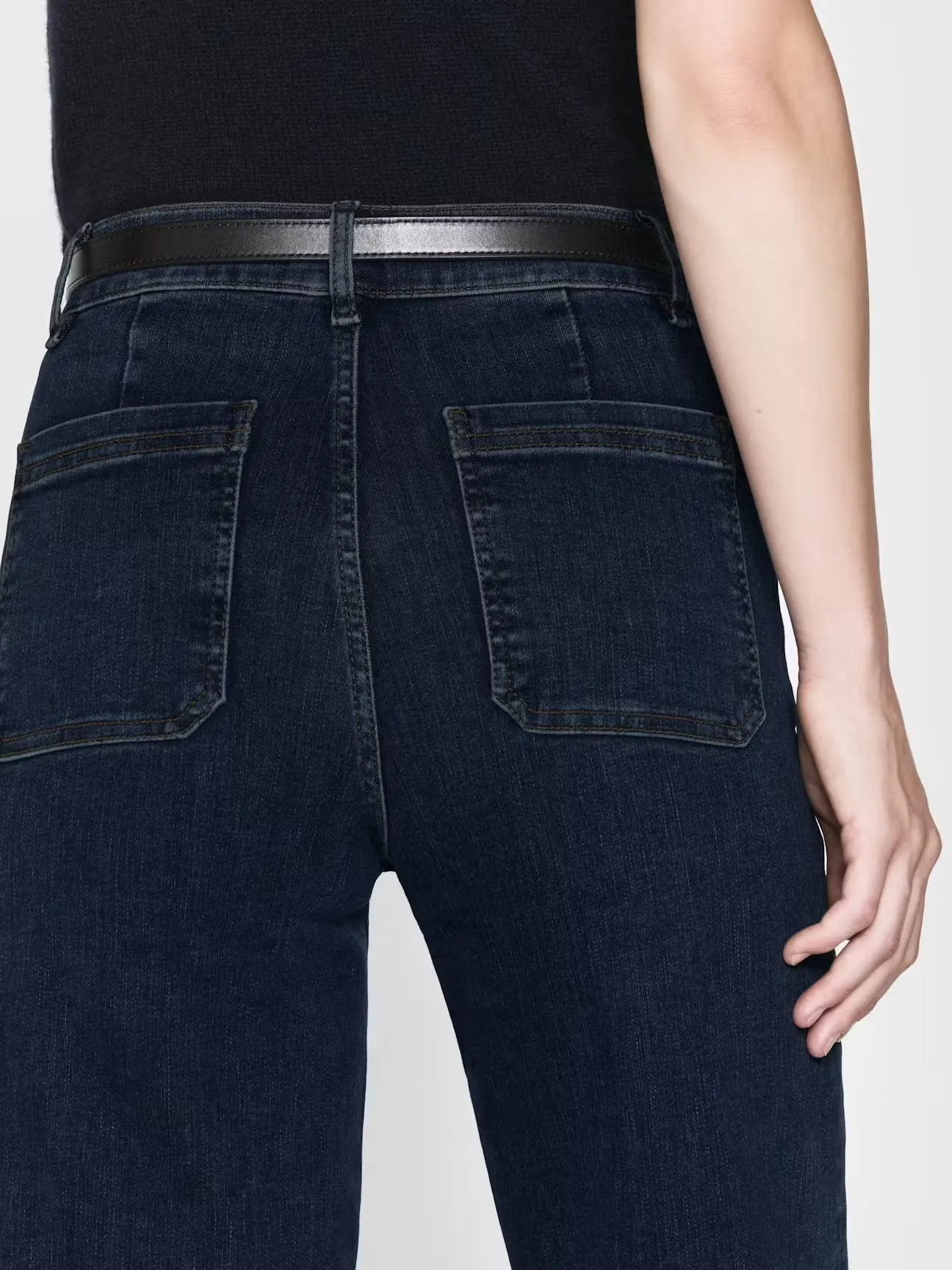 FRAME - Le Slim Palazzo Bardot Pocket - Cursive