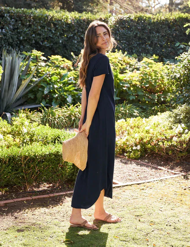 Frank & Eileen - Harper Perfect Tee Maxi Dress - British Royal Navy
