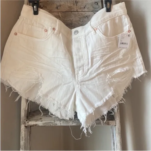 Free People Loving Good Vibrations Cutoffs