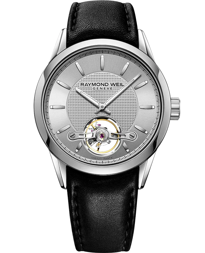 Freelancer Calibre RW1212 Black Leather Steel Watch, 42mm 2780-STC-65001