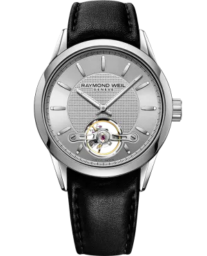 Freelancer Calibre RW1212 Black Leather Steel Watch, 42mm 2780-STC-65001