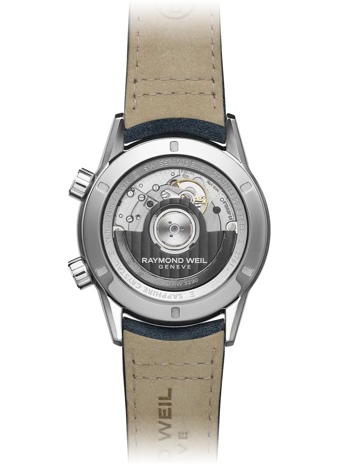 Freelancer GMT Blue Leather Watch