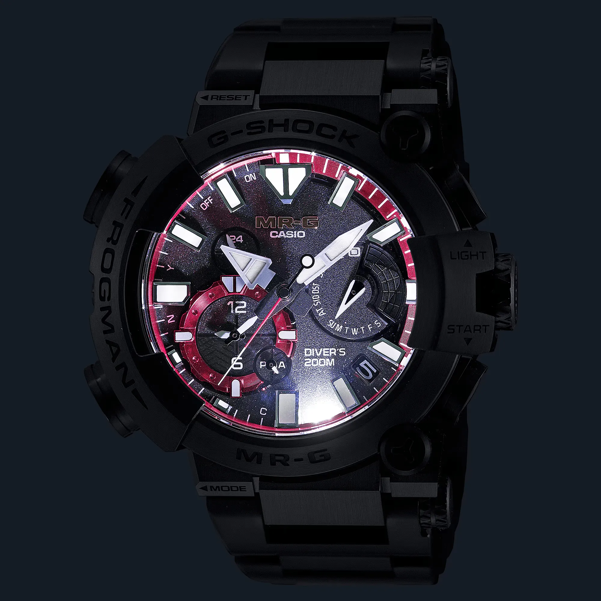 G-Shock MR-G Frogman Black Titanium Divers Men's Watch MRGBF1000B1A
