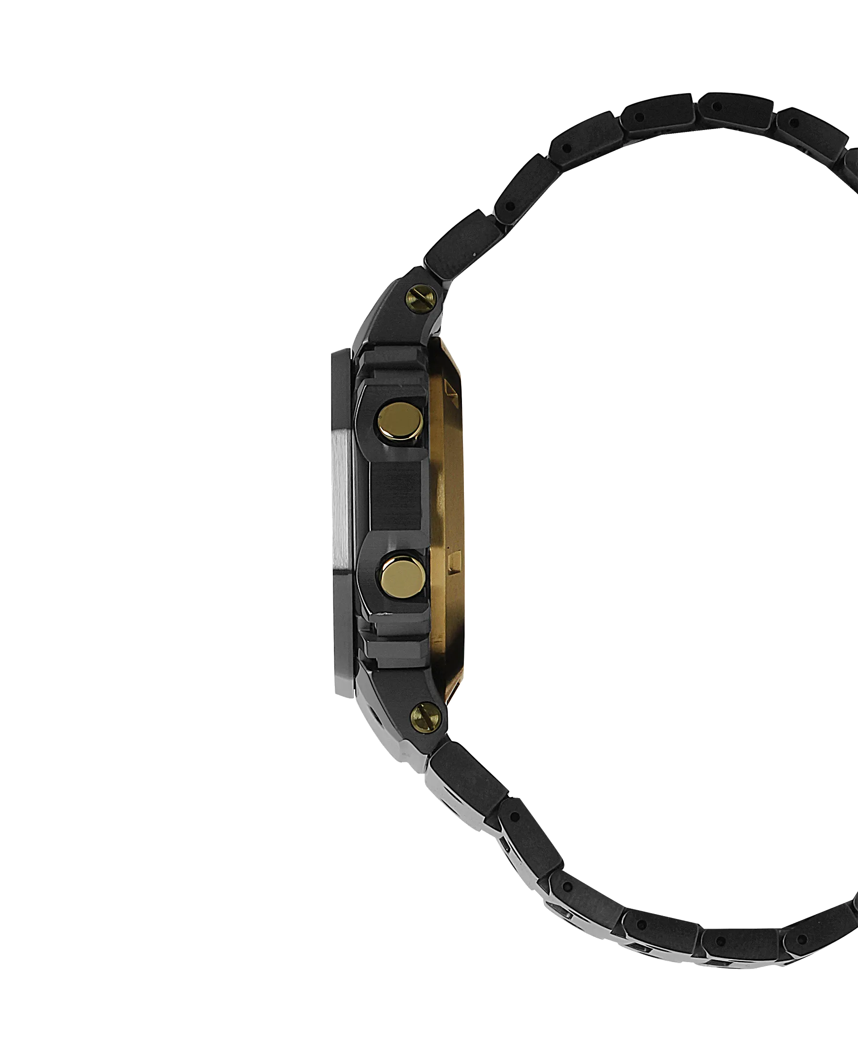 G-Shock MR-G Titanium Black-Gold Square Case Men's Watch MRGB5000B-1
