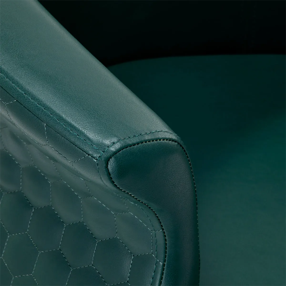 Gabbiano Hairdressing Chair Wersal Gold Bottle Green