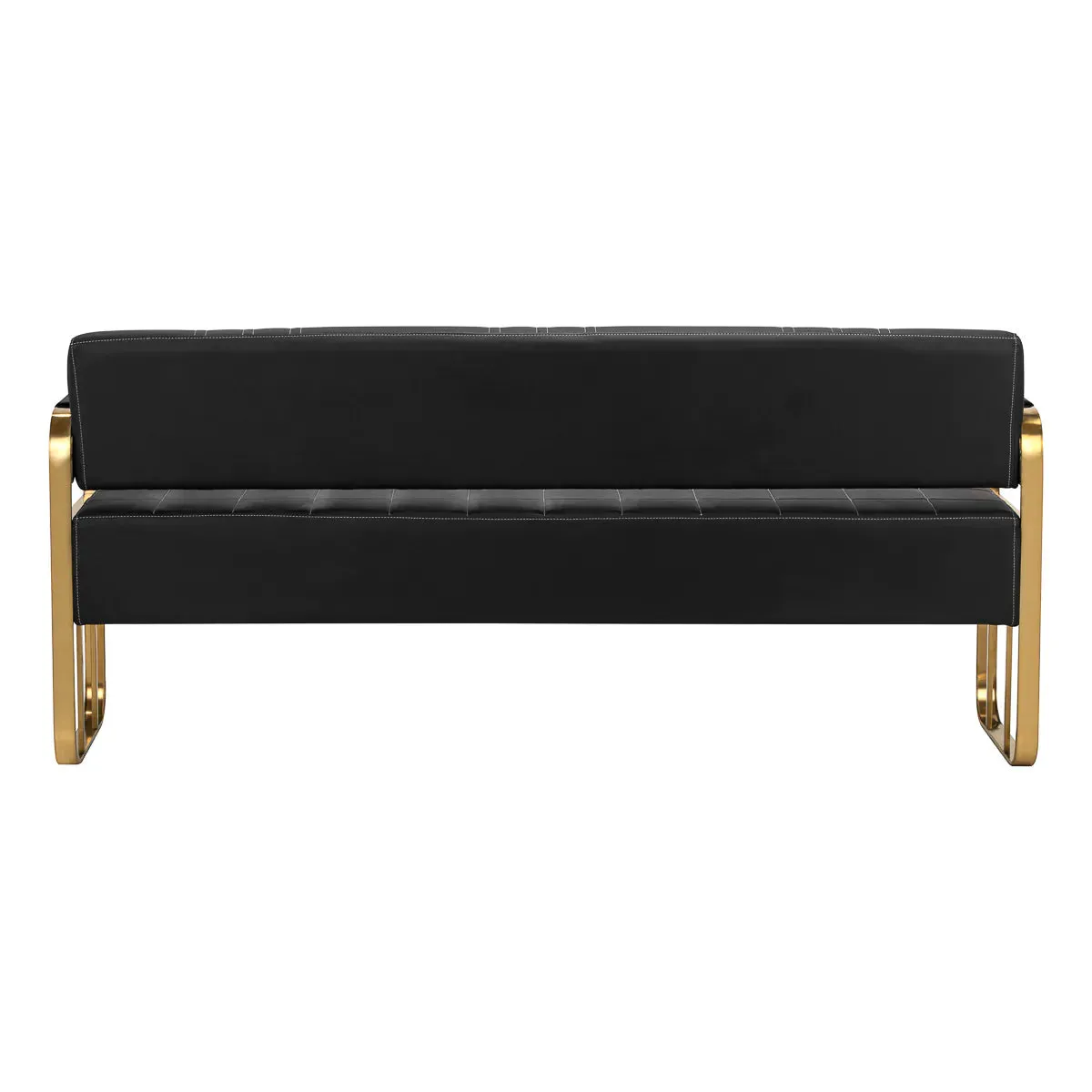 Gabbiano Waiting Room Sofa Avila Black & Gold