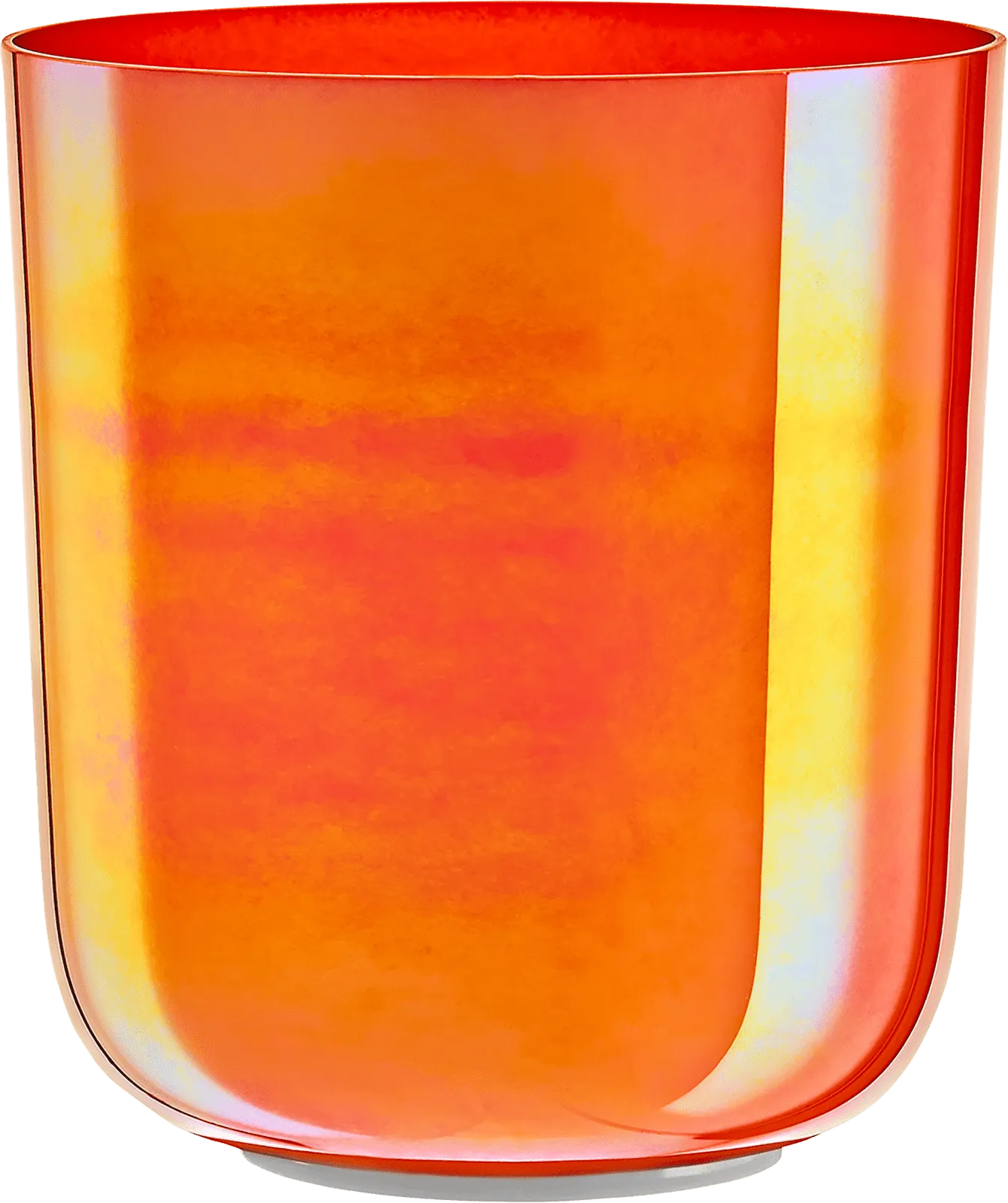 Galvanized Orange Essence Crystal Singing Bowl / C4 Root Chakra