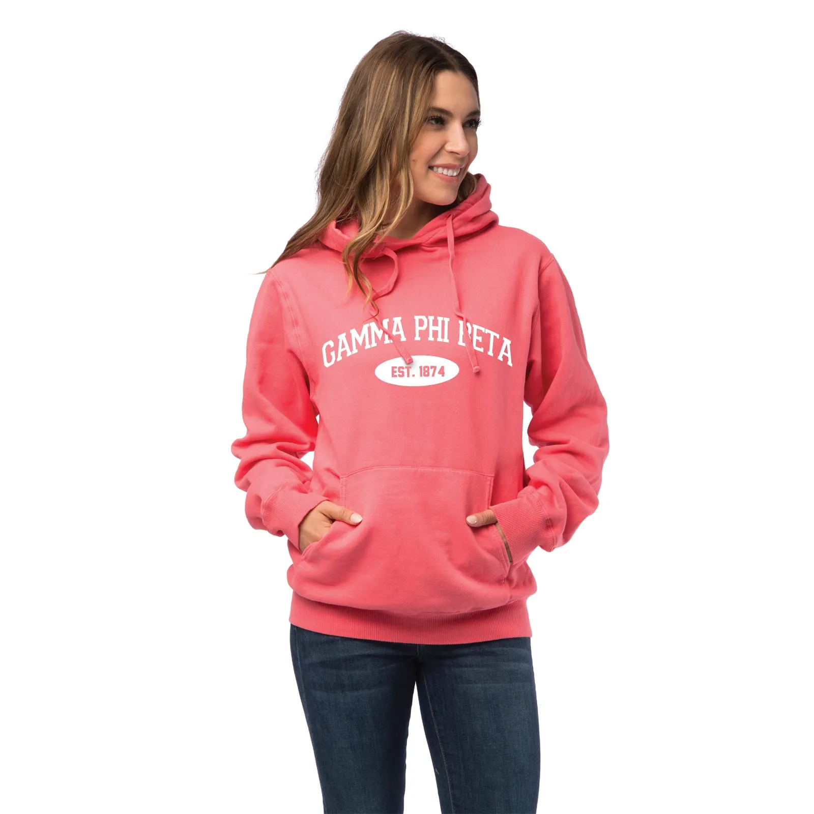 Gamma Phi Beta Hooded Pullover Vintage Sweatshirt