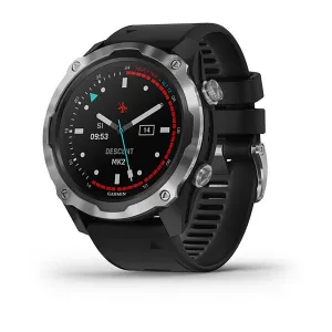 Garmin Descent Mk2 Silicone Black Strap Full Color Display Dial Watch - 010-02132-10