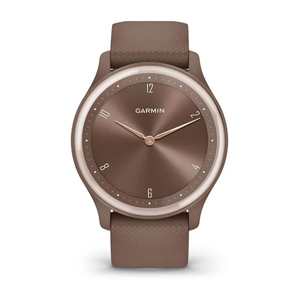 Garmin Vivomove Sport Cocoa Silicone Band Full Display Watch - 010-02566-02